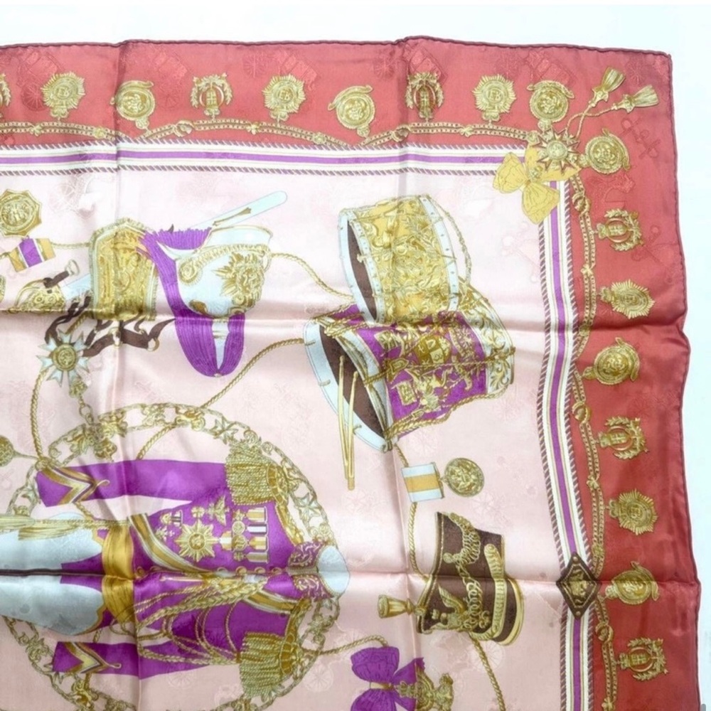 LANCEL silk 85cm unused scarf Authentic - Picture 6 of 12